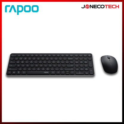 RAPOO 9320M ULTRA-SLIM MULTI-MODE WIRELESS KEYBOARD AND MOUSE COMBO Black
