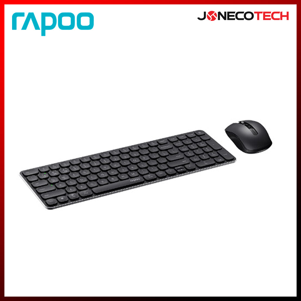 RAPOO 9350S MULTI-MODE WIRELESS ULTRA-SLIM KEYBOARD AND MOUSE COMBO