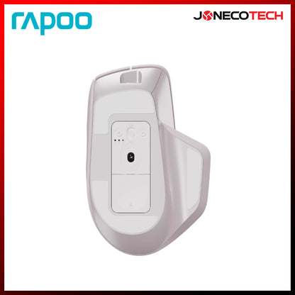 RAPOO MT760L MULTI-MODE WIRELESS ERGONOMIC MOUSE PINK