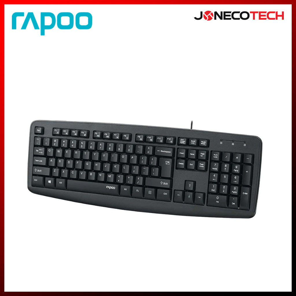 RAPOO NK2600 USB WIRED Keyboard-BLACK