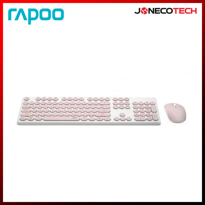 RAPOO X260S WIRELESS KEYBOARD AND MOUSE COMBO PINK