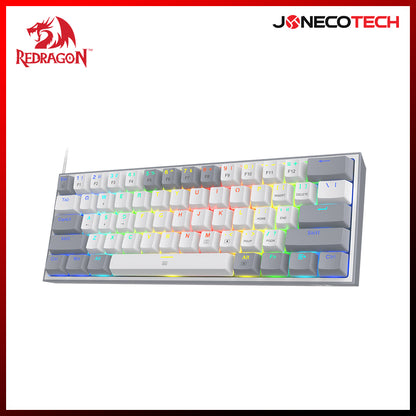 REDRAGON K617-RGB FIZZ GRAYISH WHITE