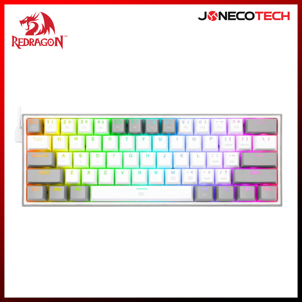 REDRAGON K617-RGB FIZZ GRAYISH WHITE