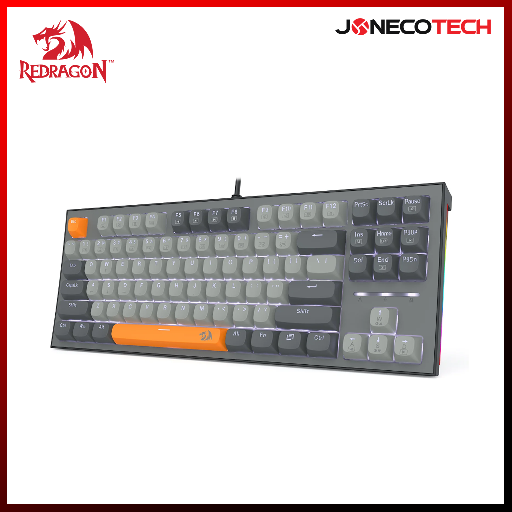 Redragon K611-GGO Bes Wired USB Mechanical Gaming Keyboard (RPC Linear Switch) (Grey/Orange)