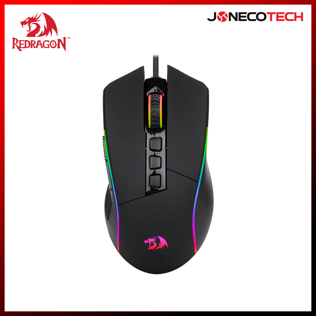 REDRAGON M812 RGB PLANK WIRED GAMING MOUSE BLACK