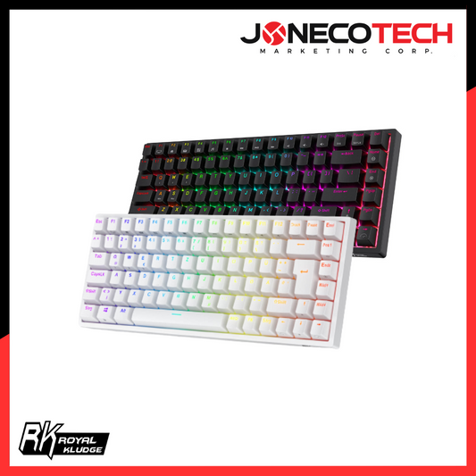 Royal Kludge - RK84 Tri-Mode Wireless Swappable Switches Mechanical Gaming Keyboard (RED SWTICH/ BROWN SWITCH)