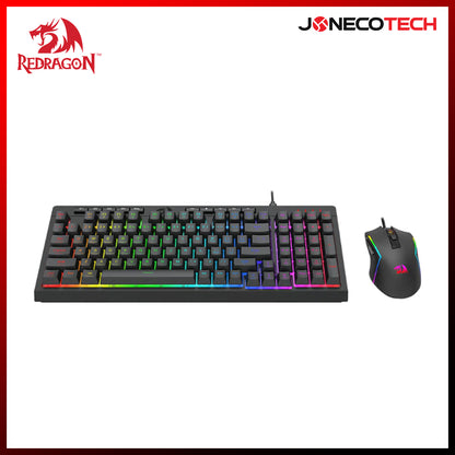 REDRAGON S141 RYLO 2IN1 GAMING KEYBOARD AND MOUSE COMBO BLACK