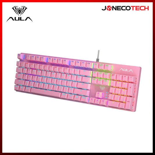 Aula S2022 WIRED MECHANICAL GAMING KEYBOARD pink