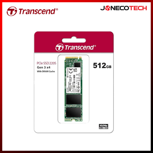 TRANSCEND M.2 PCIE SSD (MTE220S) W/ DRAM 512GB