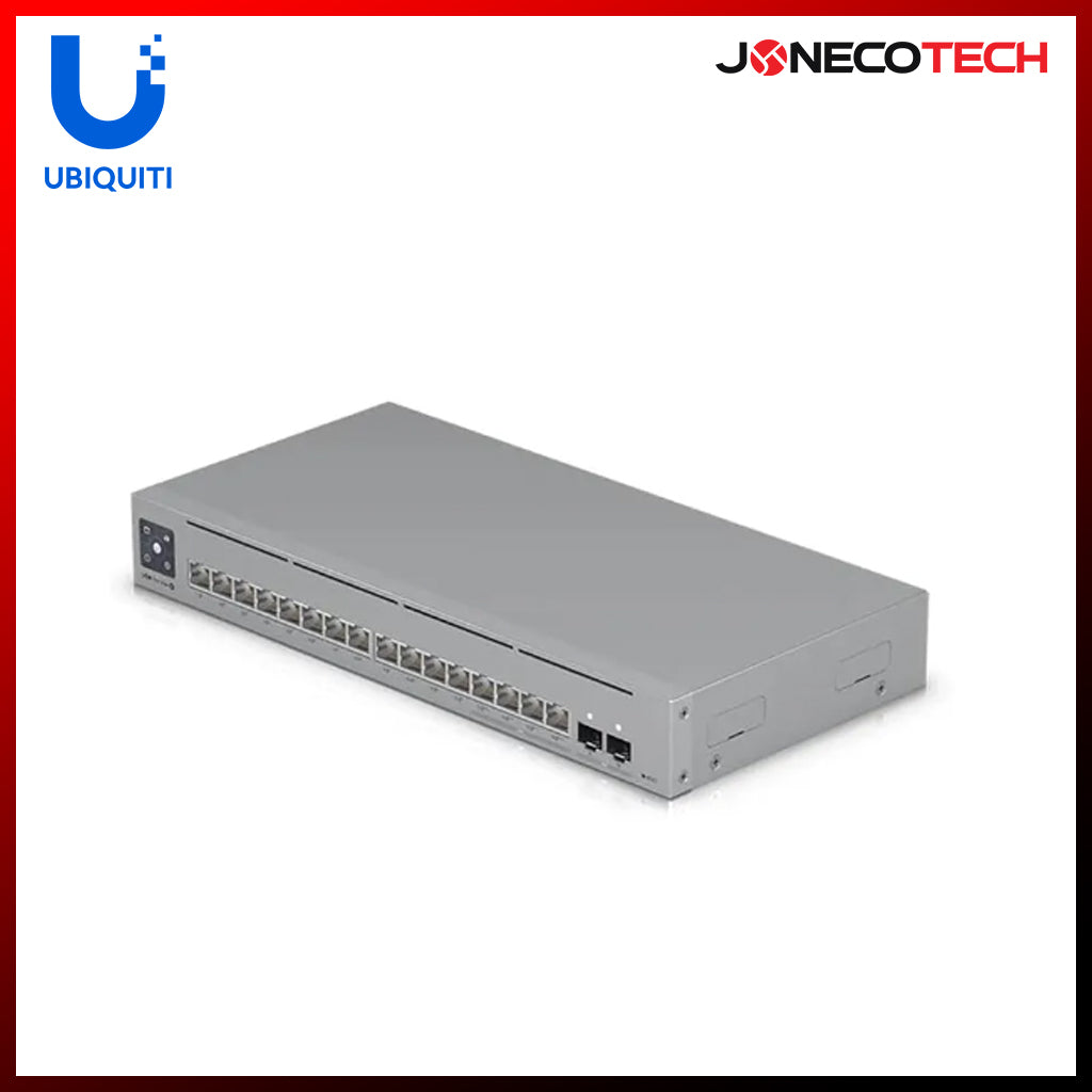 Ubiquiti USW-16-POE - 16-port Layer 2 42W PoE / PoE+ Switch with (2) 1G SFP ports