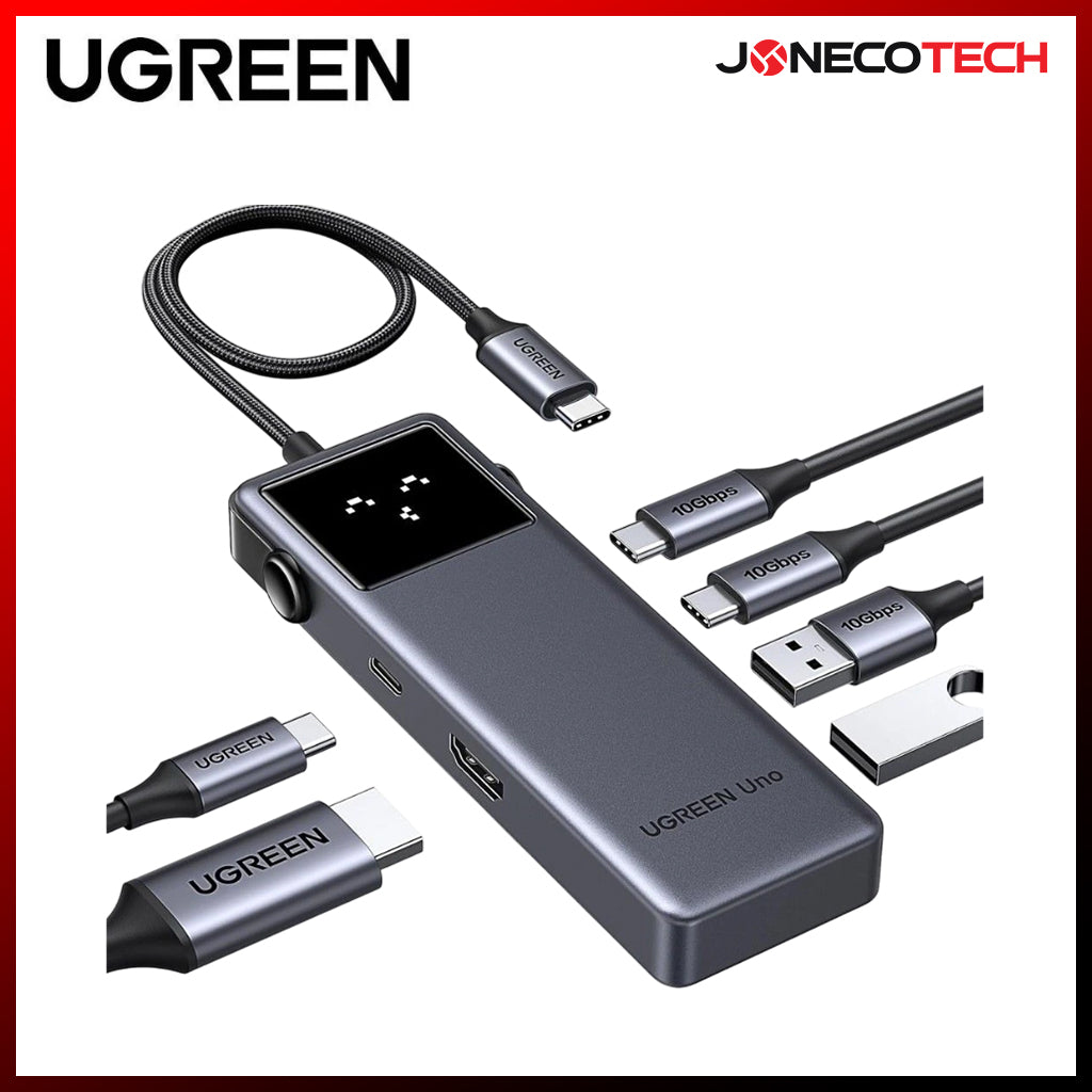Ugreen Uno USB-C to HDMI + 2xUSB 3.2A + 2xUSB 3.2C + PD Power Converter (6-in-1) Hub (CM888/35998)