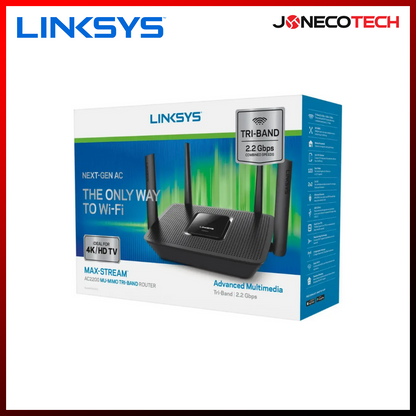 LINKSYS EA8300-HK MAX STREAM AC 2200 TRI-BAND WI-FI 5 ROUTER