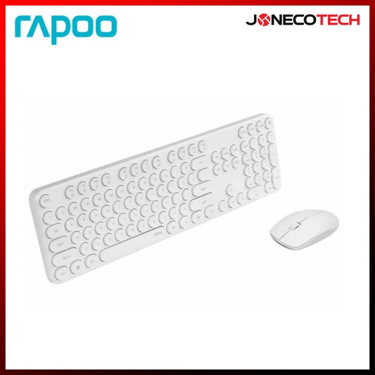 RAPOO X260S WIRELESS KEYBOARD AND MOUSE COMBO WHITE