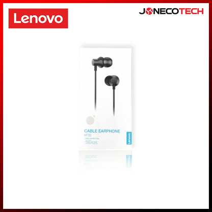 Lenovo HF130 Metal Earbud Headset 3.5mm Plug In Black (PTM7C02396)
