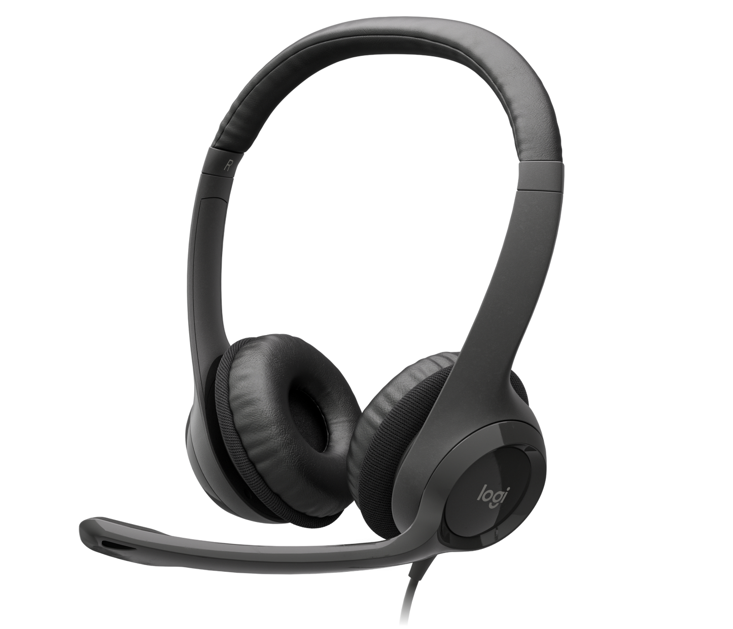 Logitech H390 Comfort USB Headset with Noise Cancelling Mic (Black)